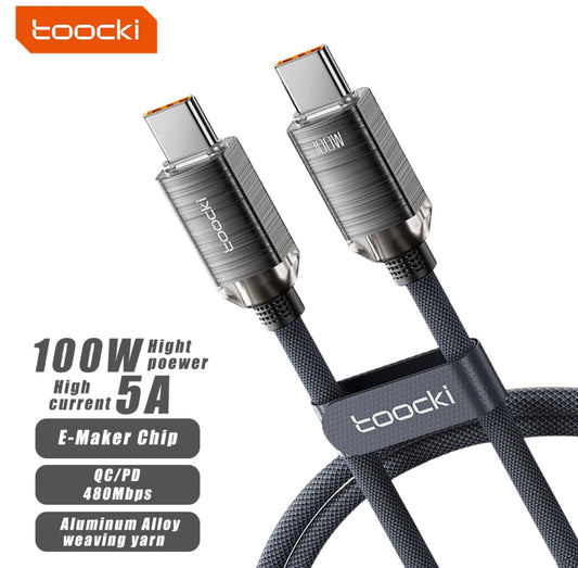 Toocki USB-C to USB-C PD 100W Fast Charging Cable (PhoneLooks)